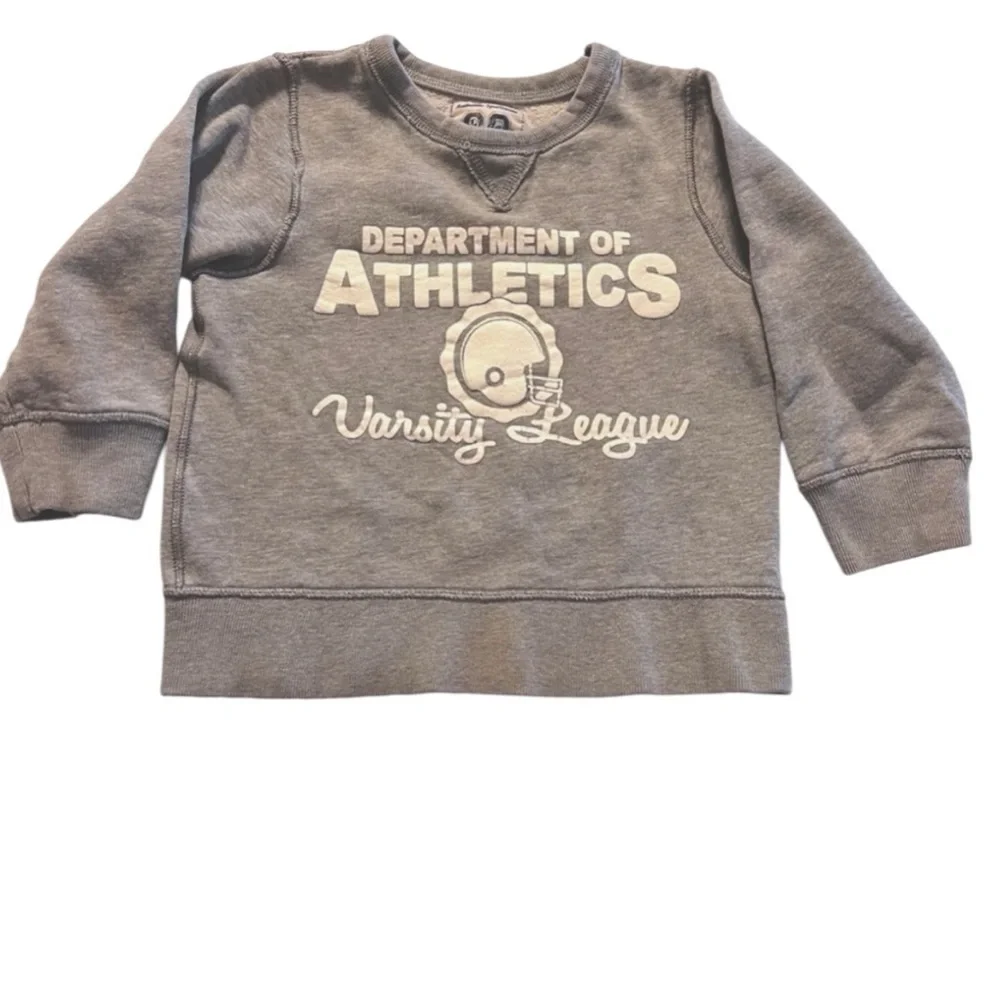 TCP The Childrens Place Gray Athletic Sweatshirt Toddler Boys - Size 5T